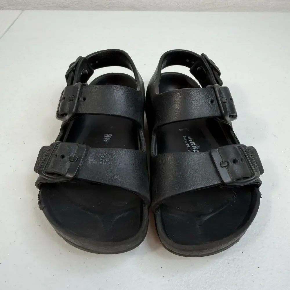 Birkenstock Kids 27 US 9 Milano Eva Sandals Shoes Black Beach Waterproof Shoes‎
